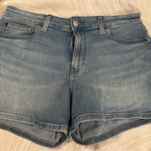 Calvin Klein Jeans light blue high-rise denim shorts